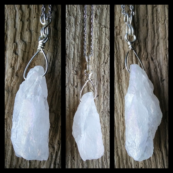 Magic Potion Jewelry - 🌙💖Aura Quartz Crystal Necklace